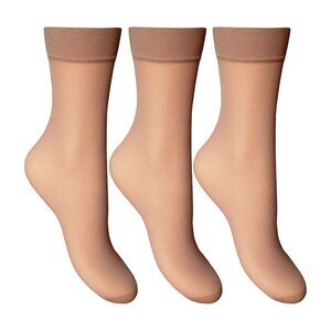 Joanna Gray Womens/Ladies Anklets (3 Pairs) / Chiffon